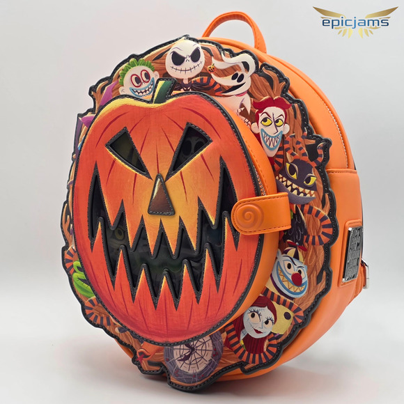 Loungefly Disney The Nightmare Before Christmas Cameo Halloween Mini Backpack - Picture 3 of 8